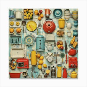 Collection Of Kitchen Utensils 1 Canvas Print