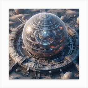 Futuristic City 152 Canvas Print