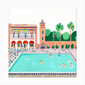 Pool party 1 Canvas Print