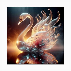 Swan Art Canvas Print