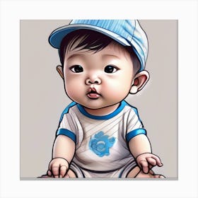 Asian Baby Canvas Print