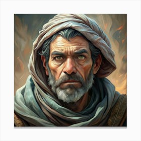 Middle Eastern Man Portrait Canvas Print