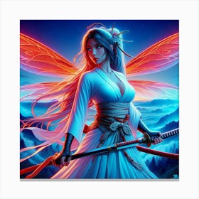 Samurai Fairy 1 Canvas Print