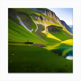 Lake In The Mountains 1 Canvas Print