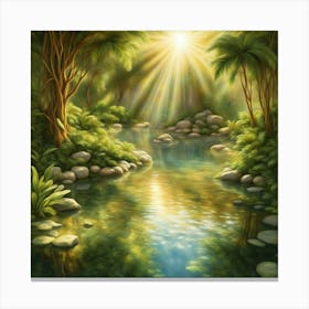 Forest River Photo Canvas Print