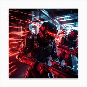 Halo red Canvas Print