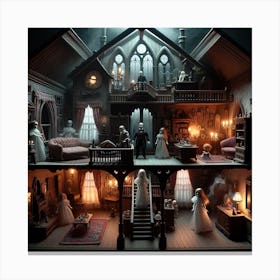 Haunted House 1 Canvas Print