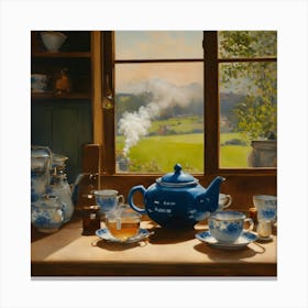 As Steam Rises From The Teapot (1) Canvas Print