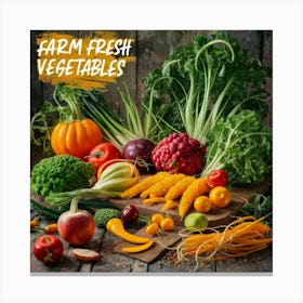 Farm Fresh Vegetables 2 Canvas Print