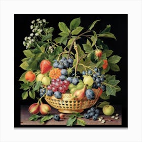 A collection of different delicious fruits 8 Canvas Print