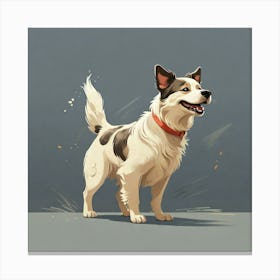 Dog Illustration Canvas Print