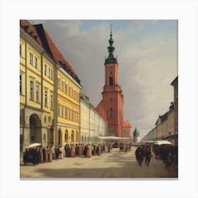Old Town Square 1 Canvas Print