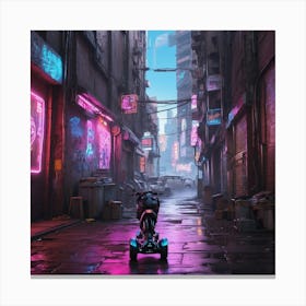 Neon City Canvas Print