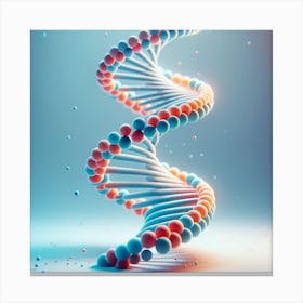 DNA Double Helix - 1 Canvas Print