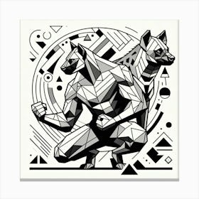 Abstract Line Art Illustration 439 Canvas Print