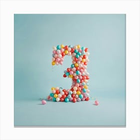 Balloon Number 3 Canvas Print