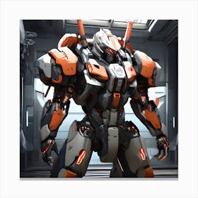 Futuristic Robot 1 Canvas Print