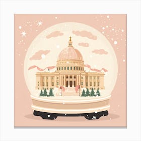 Washington Dc Usa 1 Snowglobe Canvas Print