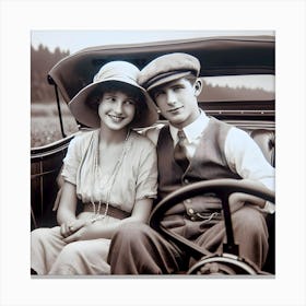 Dating Automotive Style-1928 ~Reimagined 11 Canvas Print