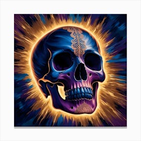 Skull Of The Day Canvas Print