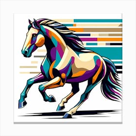 Colorful Horse Canvas Print