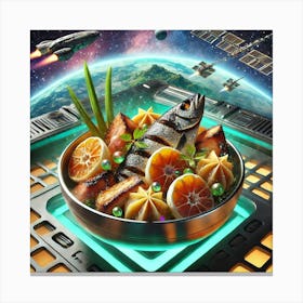 Sinuglaw Protein Analogue Scifi Canvas Print