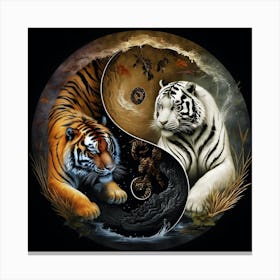 Yin Yang Tiger 1 Canvas Print