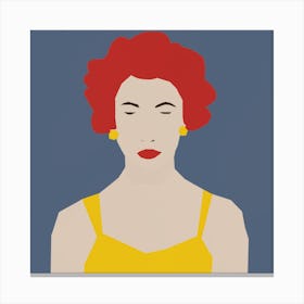 Woman With Red Hair 2 Canvas Print