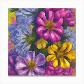 Alstroemeria Flowers 42 Canvas Print