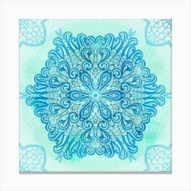 Hand Drawn Floral Mandala 03 1 Canvas Print