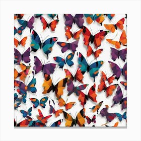 Colorful Butterflies Canvas Print
