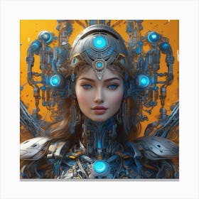 Futuristic Woman 8 Canvas Print