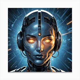 Artificial Intelligence construct Canvas Print