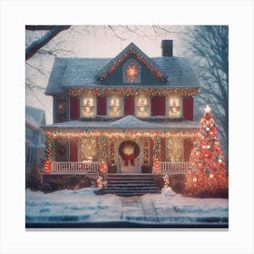 Christmas House 76 Canvas Print