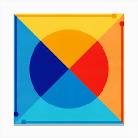 Geometric and colorful shapes 14 Canvas Print