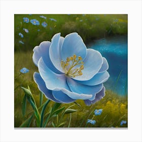 Blue Flower 7 Canvas Print