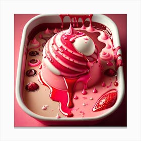 Ice Cream Dessert Canvas Print