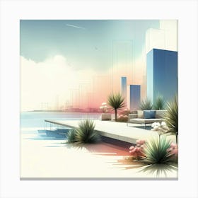 Abstract Cityscape 8 Canvas Print