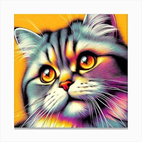 Feline Creative Cat Illustration 75 1 Canvas Print