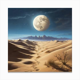 Desert Landscape paintings art print 4 Canvas Print