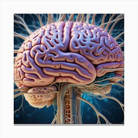 Brain 3d Illustration 3 Canvas Print