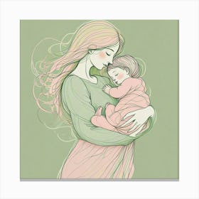 Motherhood Art Print (5) Canvas Print