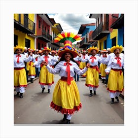 Colombian Dancers 6 Canvas Print