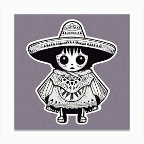 Mexican Girl 3 Canvas Print