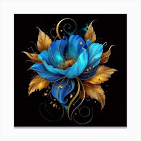 Blue Flower Canvas Print