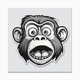 Monkey Face Canvas Print