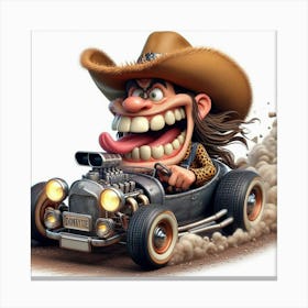 Hillbilly Funny Car 6 Canvas Print