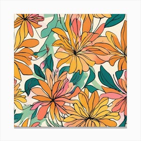 Floral Pattern Canvas Print