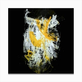 Yellow And White Painting Canvas Print