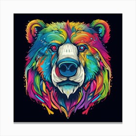 Colorful Bear 4 Leinwandbild